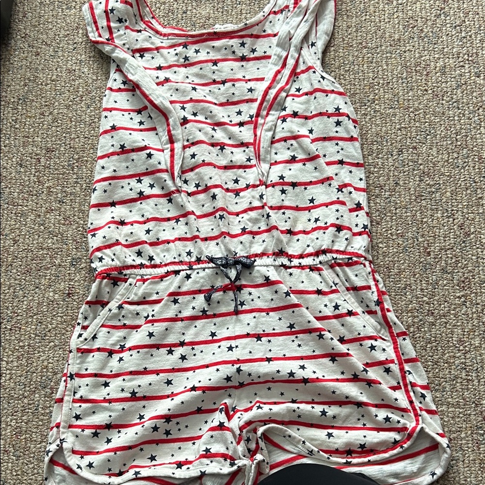 Cat & Jack Red and White Striped Bodysuit